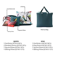 Bebejan Tropicl Fusion 5-pc. Midweight Reversible Comforter Set