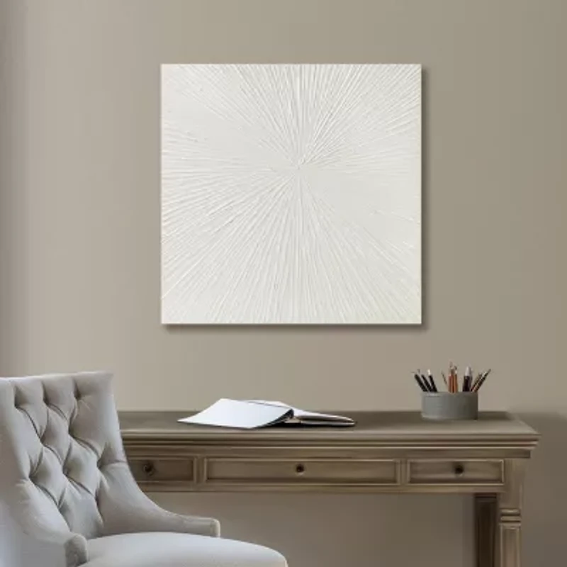 Madison Park Signature Sunburst 100% Hand Painted Décor Canvas Art