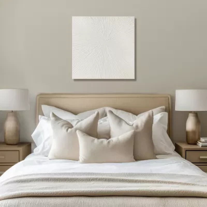 Madison Park Signature Sunburst 100% Hand Painted Décor Canvas Art