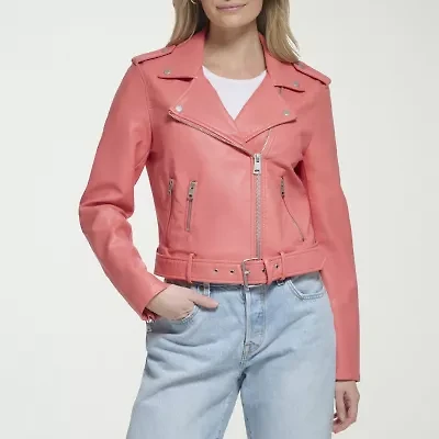 Levi's® Womens Faux Leather Belted Midweight Motorcycle Jacket