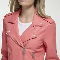Levi's® Womens Faux Leather Belted Midweight Motorcycle Jacket