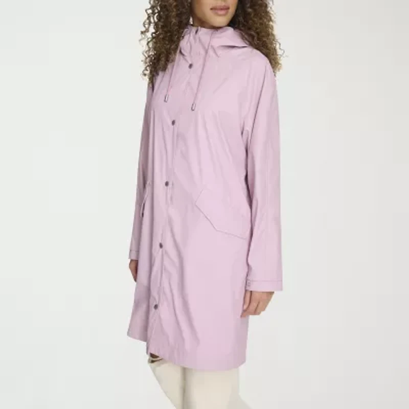Levi's® Womens Hooded Water Resistant Midweight Raincoat