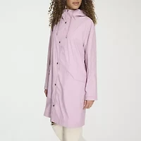 Levi's® Womens Hooded Water Resistant Midweight Raincoat