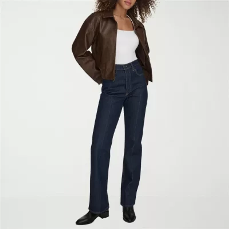 Levi's Womens Faux Leather Midweight Bomber Jacket