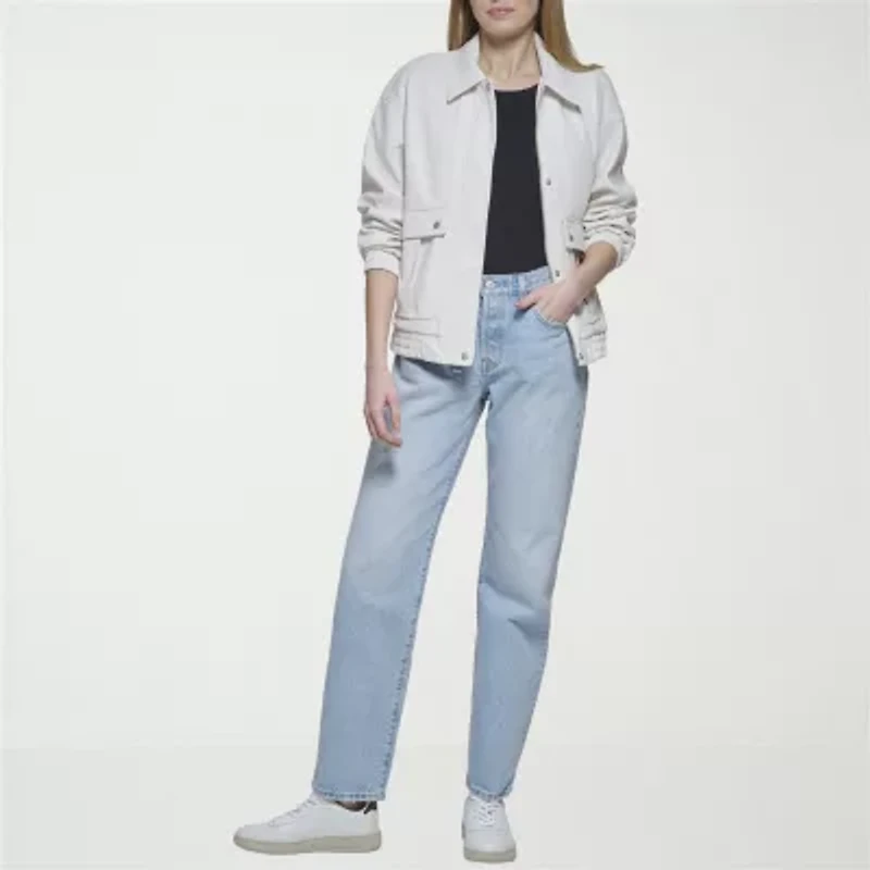 Levi's® Womens Faux Leather Midweight Bomber Jacket