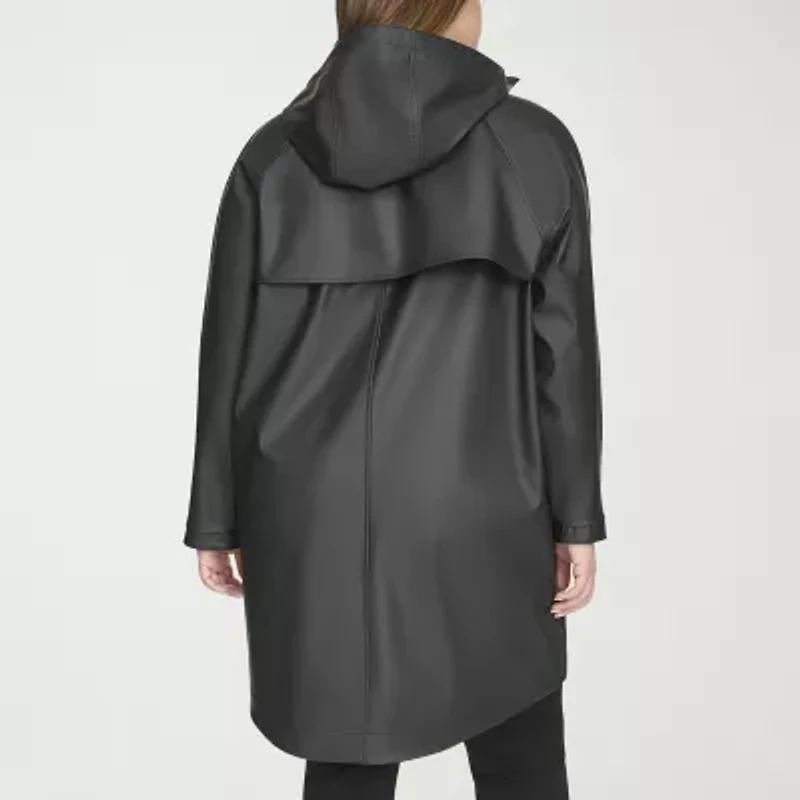 Levi's Womens Hooded Water Resistant Midweight Plus Raincoat