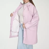 Levi's® Womens Plus Hooded Water Resistant Midweight Raincoat