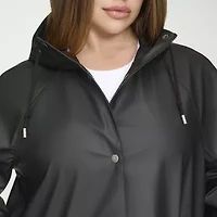 Levi's Womens Hooded Wind Resistant Water Midweight Plus Raincoat