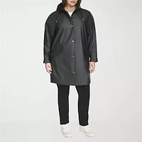 Levi's Womens Hooded Wind Resistant Water Midweight Plus Raincoat