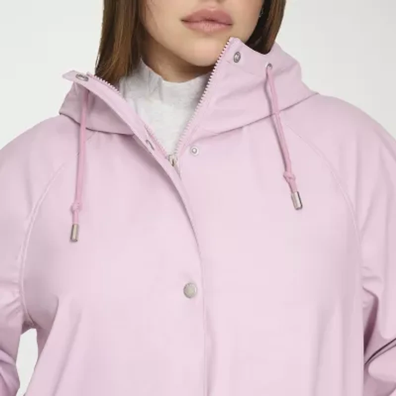 Levi's® Womens Plus Hooded Water Resistant Midweight Raincoat