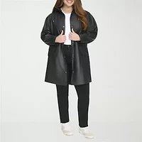 Levi's Womens Hooded Wind Resistant Water Midweight Plus Raincoat