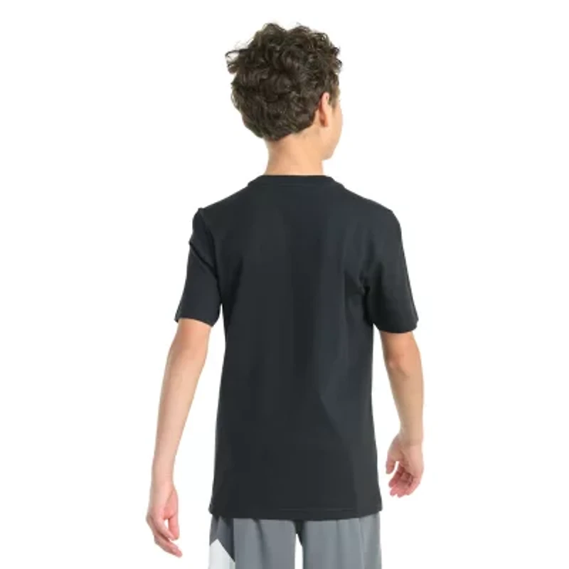adidas Big Kid Boys Crew Neck Short Sleeve Regular Fit Graphic T-Shirt