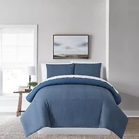 Home Expressions Waffle Grid Comforter Set