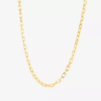 Mens 14K Gold 7.25 Inch Solid Link Chain Bracelet