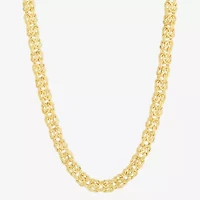 Mens 14K Gold 18 Inch Byzantine Chain Necklace