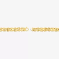 Mens 14K Gold 18 Inch Byzantine Chain Necklace