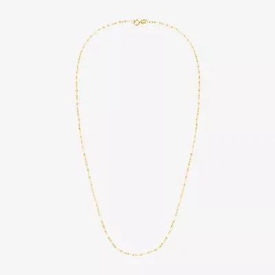 Womens 14K Gold 18 Inch Rolo Chain Necklace