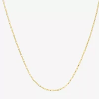 Womens 14K Gold 16 Inch Paperclip Chain Necklace