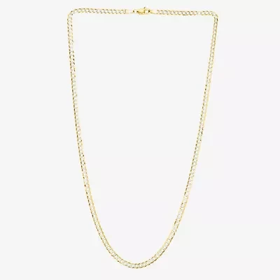 Mens 14K Gold 20 Inch Curb Chain Necklace