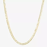 Mens 14K Gold 20 Inch Curb Chain Necklace