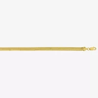 Unisex Adult 14K Gold 7 Inch Semisolid Snake Chain Bracelet