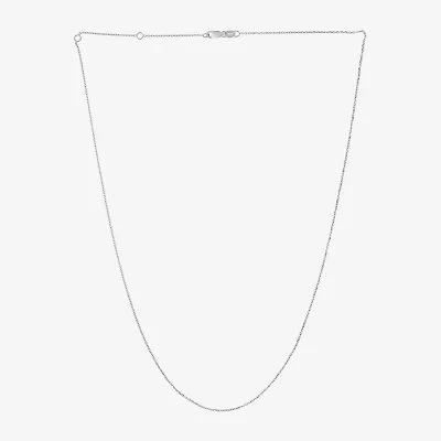 Womens 14K Gold 18 Inch Cable Chain Necklace