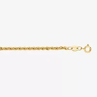 Mens 14K Gold 22 Inch Rope Chain Necklace