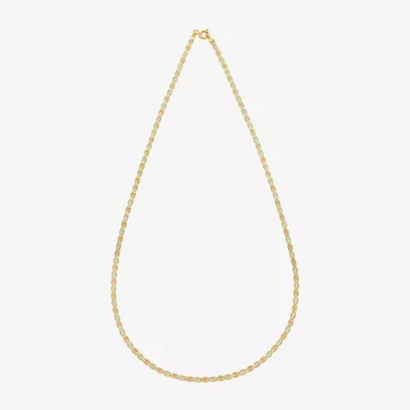 Womens 14K Gold 18 Inch Valentino Chain Necklace