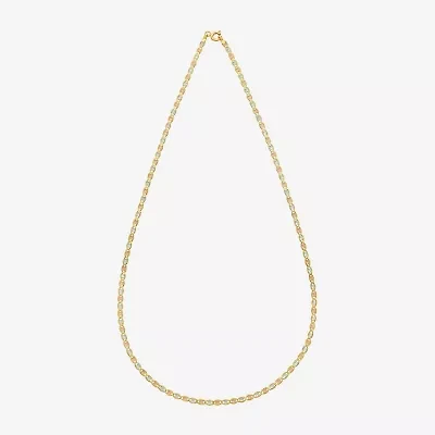 Womens 14K Gold 18 Inch Valentino Chain Necklace