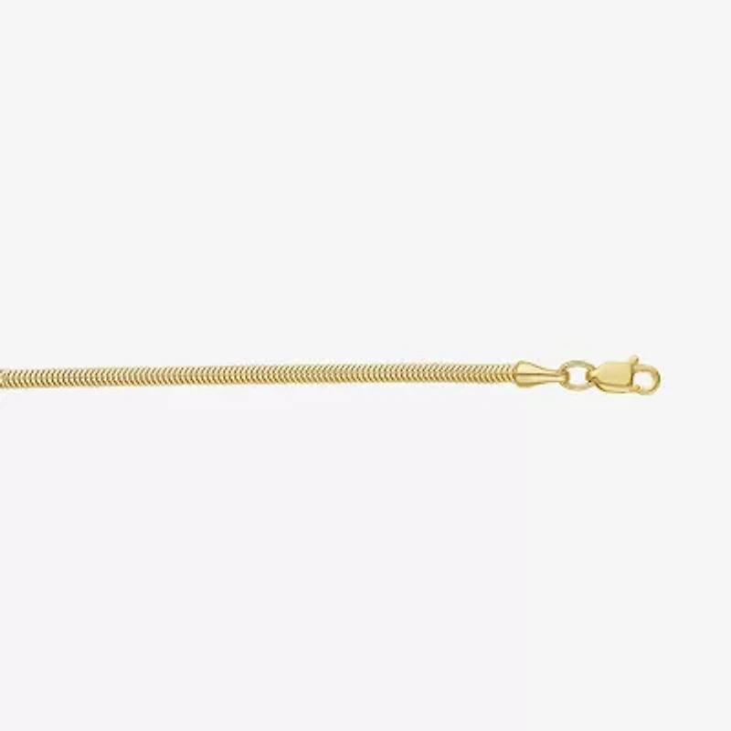 Unisex Adult 14K Gold Inch Snake Chain Necklace
