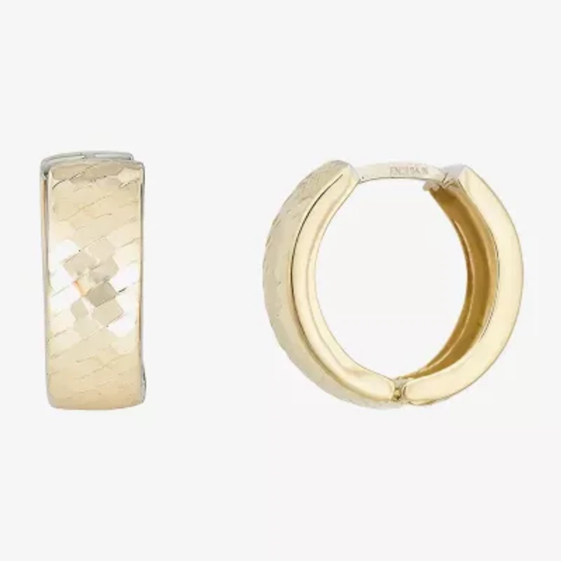 Womens 14K Gold 5mm Hoop Earrings