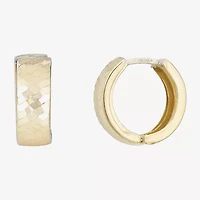 Womens 14K Gold 5mm Hoop Earrings