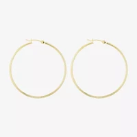 Womens 14K Gold 45mm Hoop Earrings
