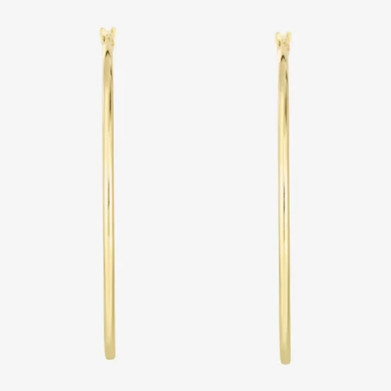 Womens 14K Gold 45mm Hoop Earrings