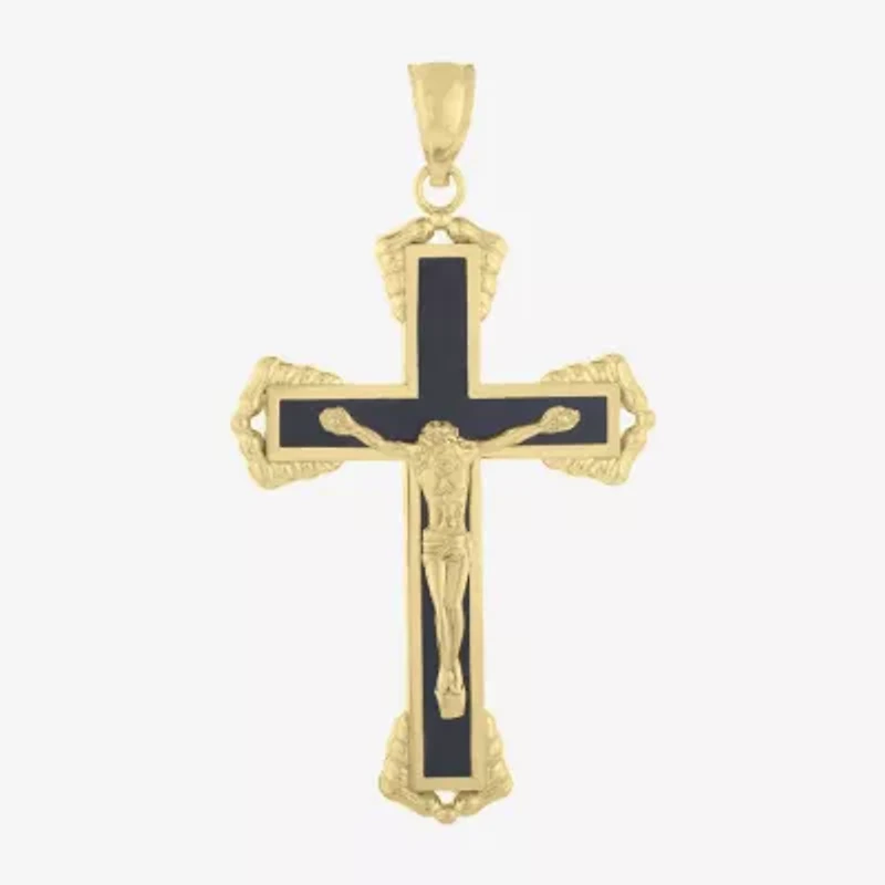 Religious Jewelry Cross Unisex Adult 14K Gold Cross Pendant