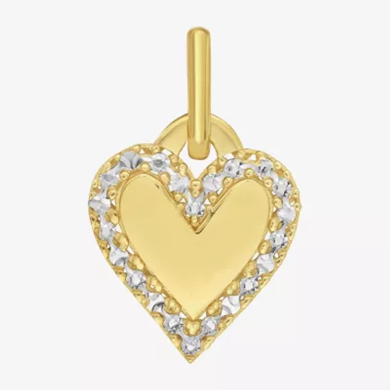Unisex Adult 14K Gold Heart Pendant