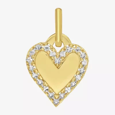 Unisex Adult 14K Gold Heart Pendant
