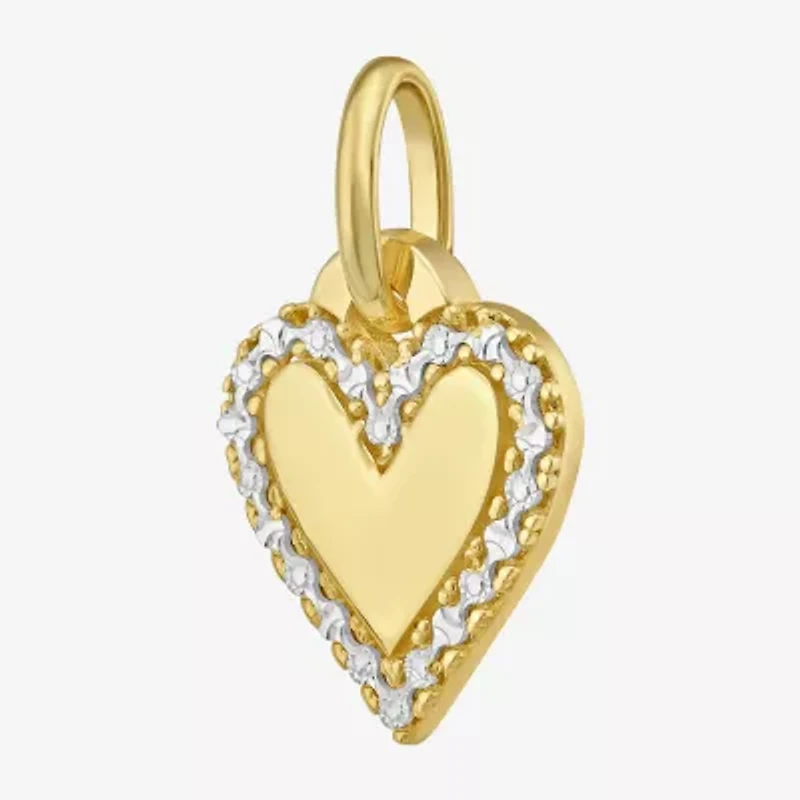 Unisex Adult 14K Gold Heart Pendant