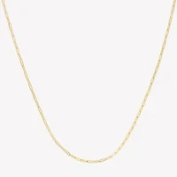 Womens 14K Gold 10 Inch Paperclip Ankle Bracelet
