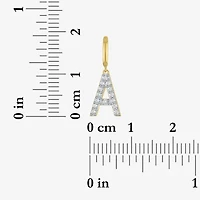 Charmed by Diamond Addiction 1/10 CT. T.W. Initials (G-H / Si2-I1) White 14K Gold Over Silver Charm