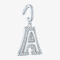 Charmed by Diamond Addiction Initial (G-H / Si2-I1) Womens 1/7 CT. T.W. Lab Grown White Sterling Silver Pendant