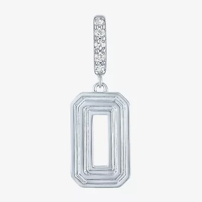Charmed by Diamond Addiction Number "0" (G-H / Si2-I1) Womens Accent Lab Grown White Sterling Silver Pendant