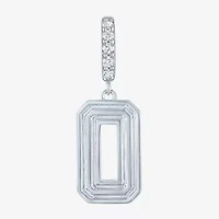 Charmed by Diamond Addiction Number "0" (G-H / Si2-I1) Womens Accent Lab Grown White Sterling Silver Pendant