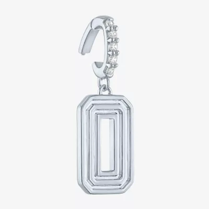 Charmed by Diamond Addiction Number "0" (G-H / Si2-I1) Womens Accent Lab Grown White Sterling Silver Pendant