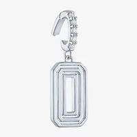 Charmed by Diamond Addiction Number "0" (G-H / Si2-I1) Womens Accent Lab Grown White Sterling Silver Pendant
