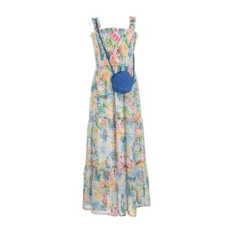 Speechless Big Kid Girls Sleeveless Floral Maxi Dress