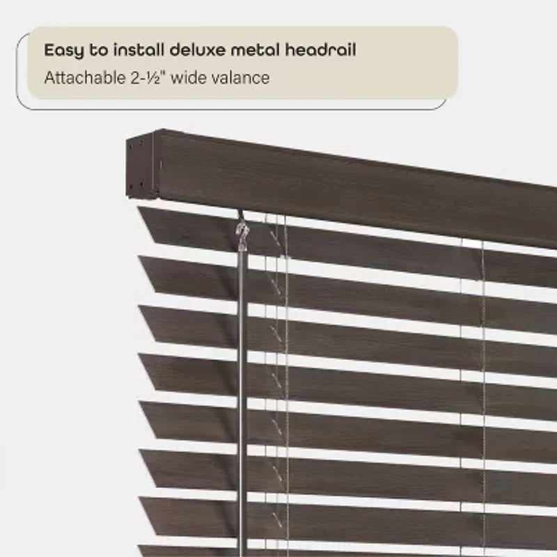 Achim Gii Madera Falsa 2" Cordless Faux Wood Blind