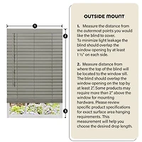 Achim Gii Madera Falsa 2" Cordless Faux Wood Blind
