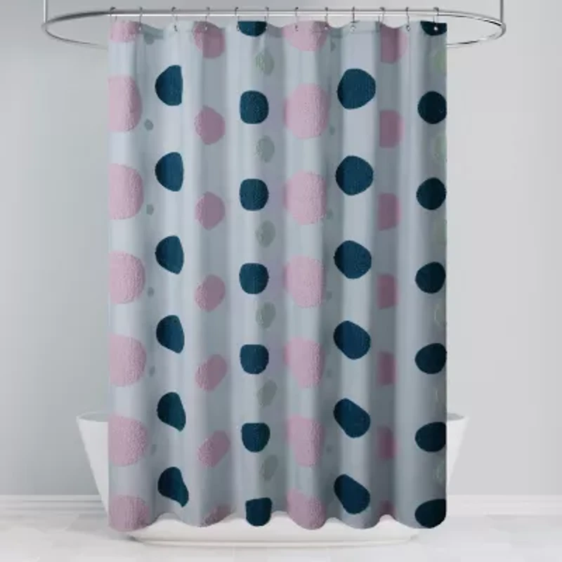 Awesome Home™ Tufted Circle Shower Curtain