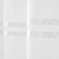 Awesome Home™ No Hook Stripe Snap-In Liner Shower Curtain
